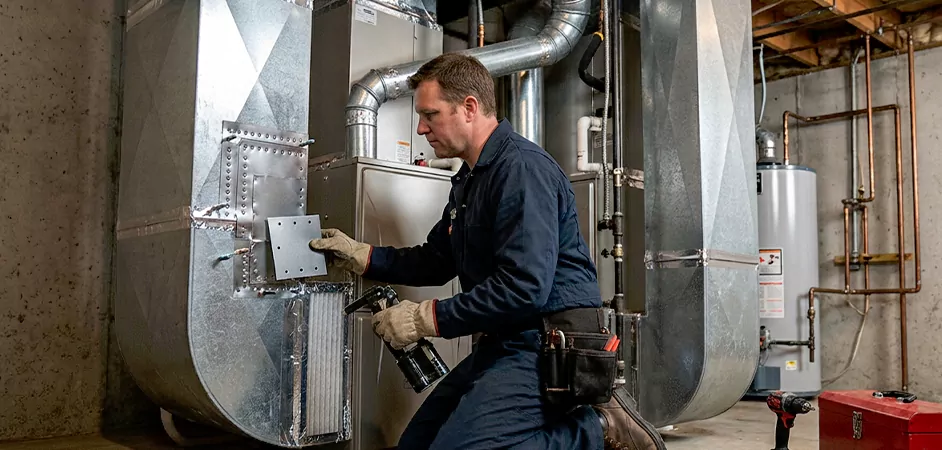 Supply and Return Plenum Repair in Toms River